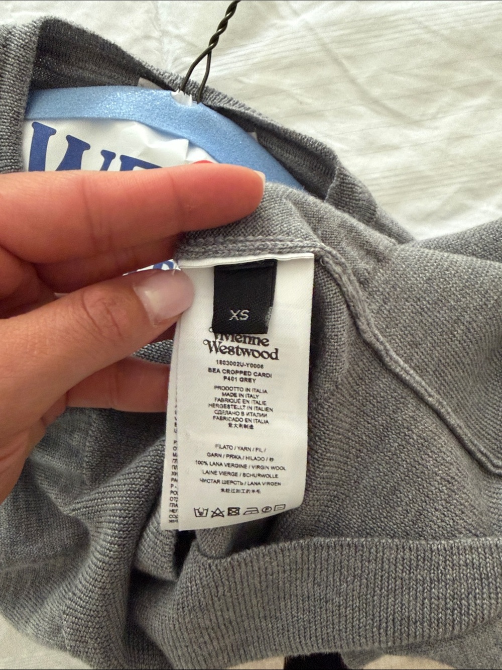 Vivienne Westwood Bea Cardigan in grey size XS - Picture 6 of 6